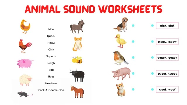 Free Printable Animal Sound Worksheets