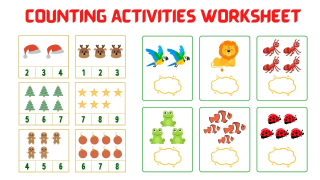 Free Printable Counting Activities for Preschoolers