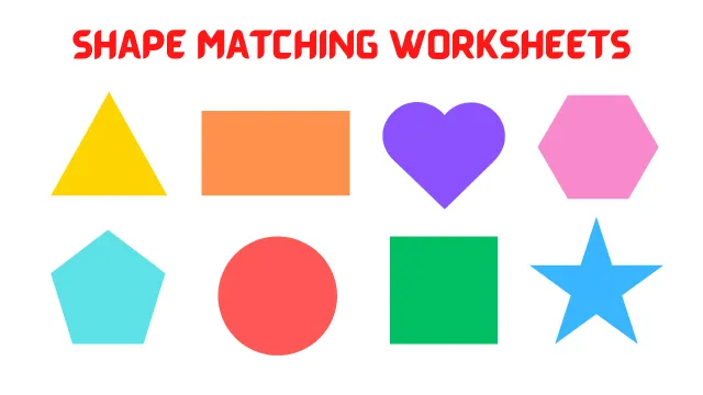 Free Printable Shape Matching Worksheets