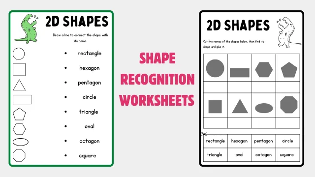 Free Printable Shape Recognition Worksheets