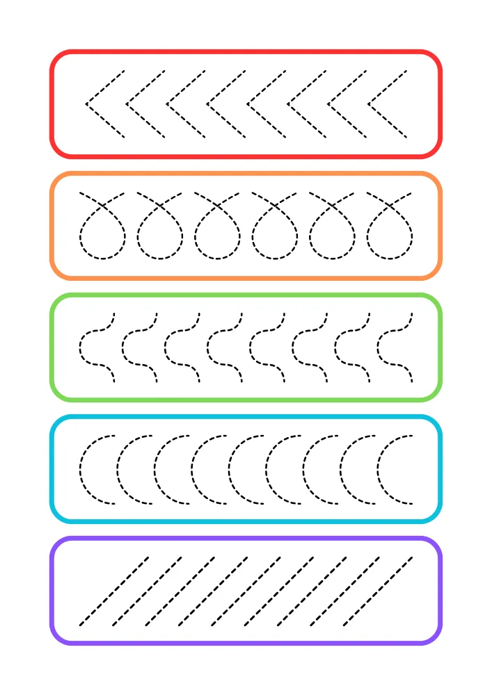 Free Printable Tracing Lines Worksheets