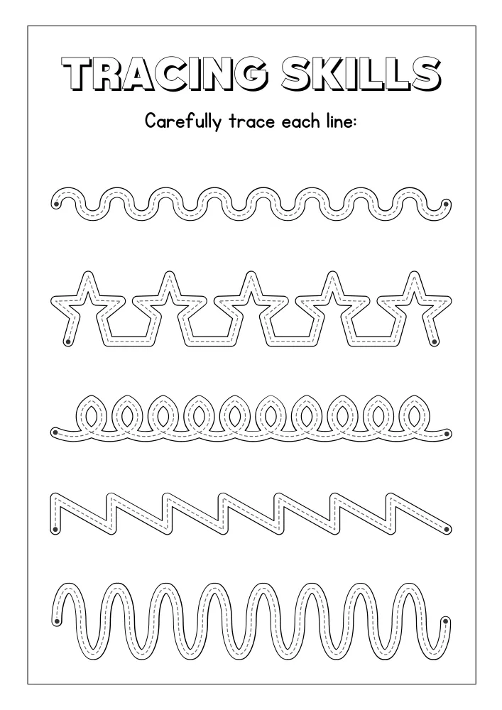 Free Printable Tracing Worksheets