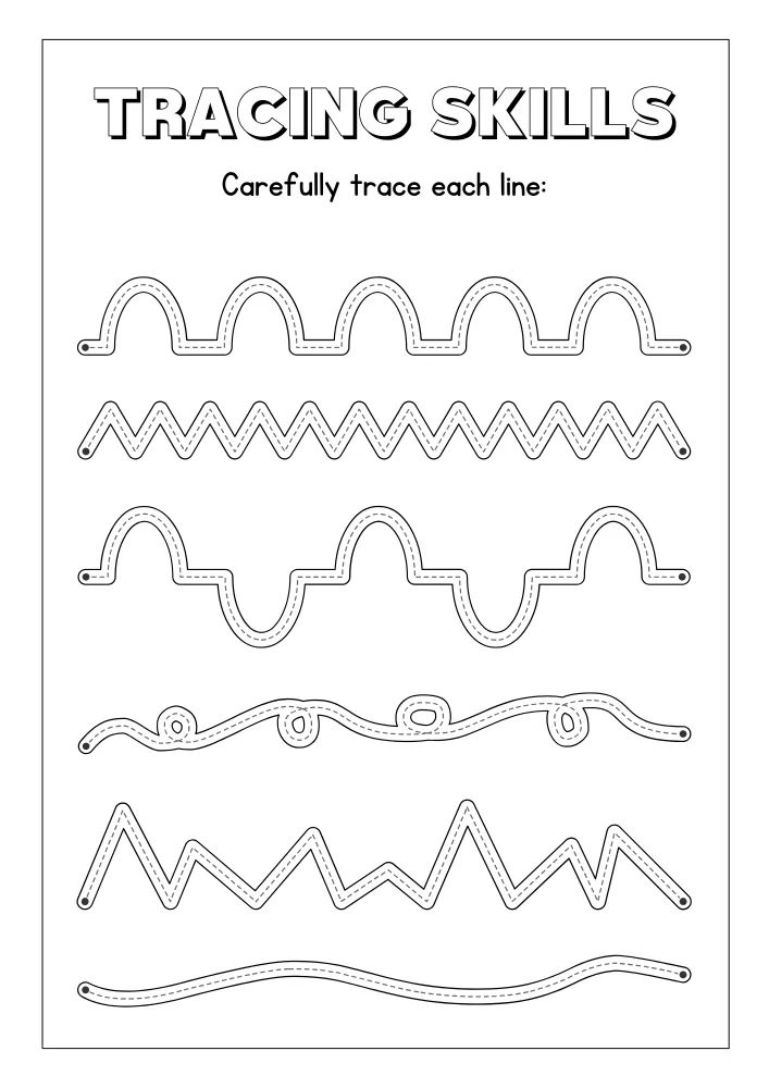 Free Printable Tracing Worksheets