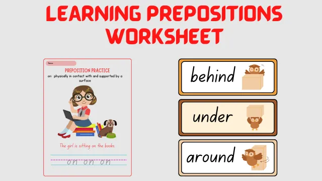 Free Worksheets for Learning Prepositions