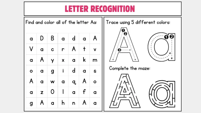 Fun Letter Tracing Worksheets for Kindergarten