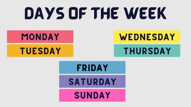 Fun and Free Worksheets for Learning Days of the Week